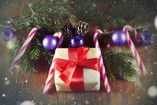 Candy Sticks Christmas ball ornament