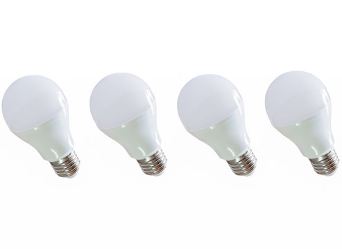 Modern LED light bulb (lamp) Isolated on white, ECO energy conce
