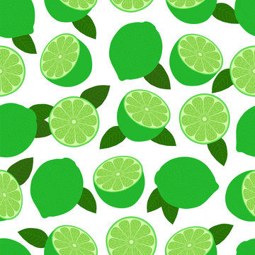 Lime . Seamless background .