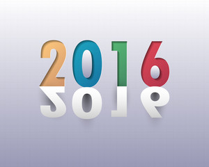 2016 Happy New Year background.vector.