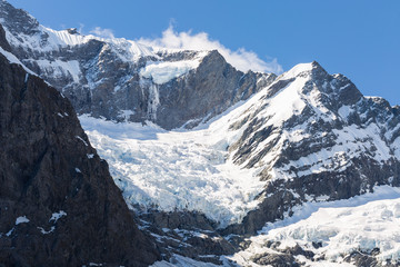 Fototapeta na wymiar Majestic view of Rob Roy Glacier