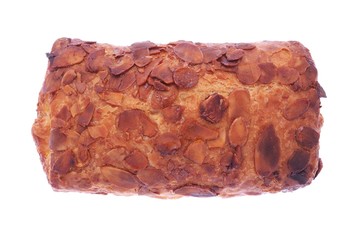 strudel with peanut topping