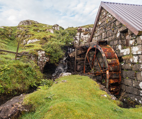 Old disused watermill at Glendale, Isle of Skye, Inner Hebrides, Scotland, UK