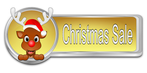 Fototapeta premium Christmas Sale button