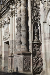 Obraz premium Jesuit Church of La Compania in the historic center of Quito, Ecuador