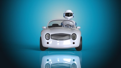 Obraz premium Robot driving