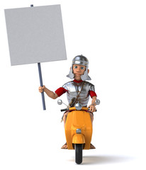 Naklejka premium Fun roman soldier