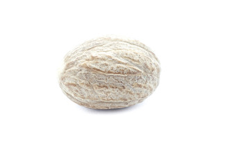 Nutmeg isolated on white background