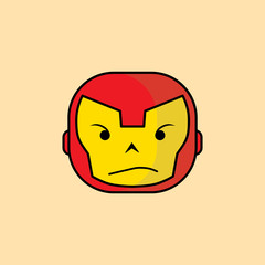 Superhero flat style vector icon