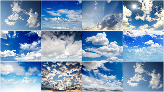 Himmel: Collage aus Wolkenbildern :)