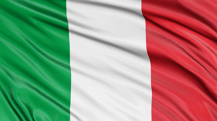 3D Italian flag