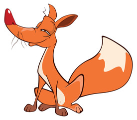 Young fox cartoon