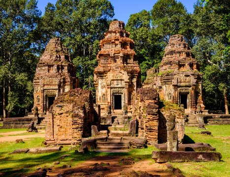 Preah Ko temple, Angkor, Siem Reap, Cambodia.