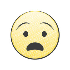 Schmerzgeplagtes Gesicht