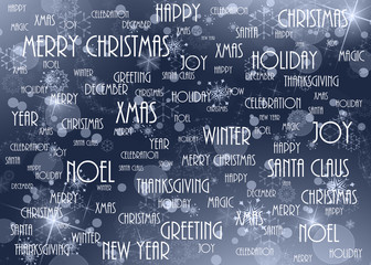 christmas background blue