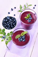 Blueberry smoothie