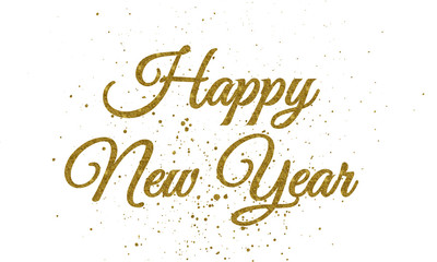  Happy New Year Gold