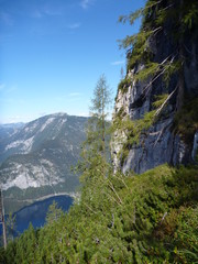 Lake view from via ferrata seewand klettersteig