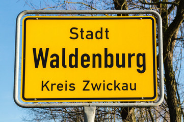 Ortstafel Waldenburg