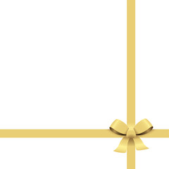 gold ribbon bow