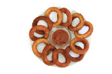 Deep fried onion rings