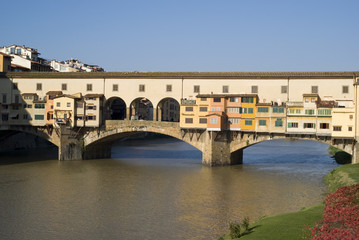 Fototapeta na wymiar Florence. Ponte Vecchio Bridge over the Arno River