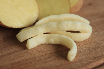 French fries with fresh potatoes