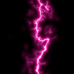 Seamless Lightning Strikes with Black background.