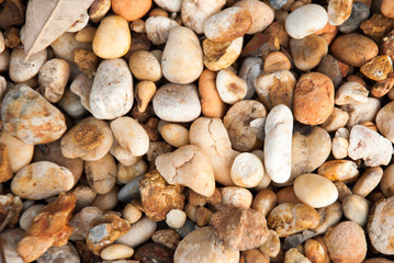 The small rocks colorful texture as the background