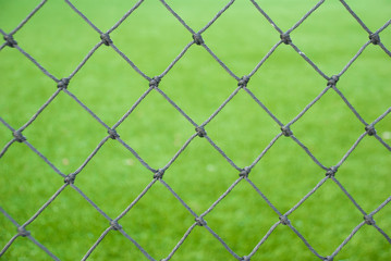 Fototapeta premium The football pitch with the net in background