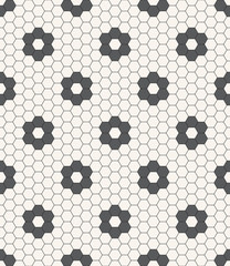 hexagon flower pattern.