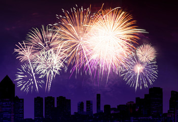 firework with night sky