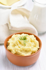 Mashed potato in bowl