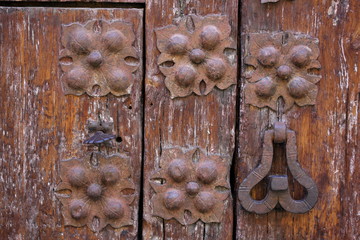 Door ornament background in Segovia, Spain
