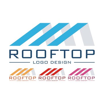 Abstract Rooftop Logo Design Vector