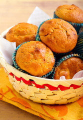 Pumpkin and pecan muffins