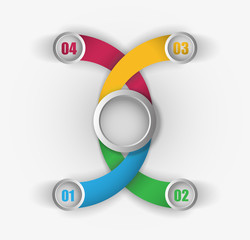 Color business infographics template for your presentation