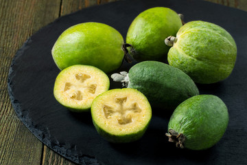 Kiwi and feijoa
