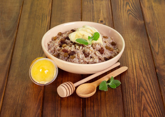 tasty Porridge   on background