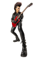 Punk rock musician isolated