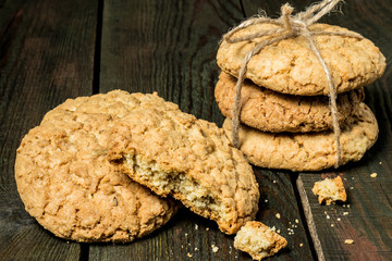 Homemade oatmeal cookies
