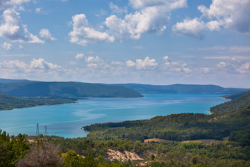 Fototapeta premium jezioro st croix the gorges du verdon provence we francji