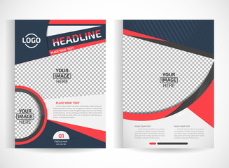 Vector abstract background design. Brochure place for pictures design templates .