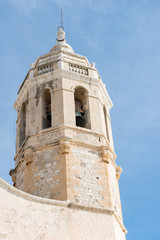 Obraz premium Sitges - Church of St. Bartholomew and Santa Tecla