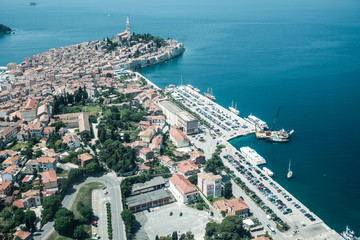 Fototapeta na wymiar Aerial view. Istria in Croatia.