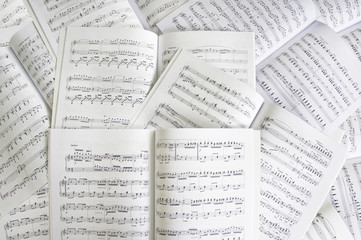 Obraz premium Music notes background