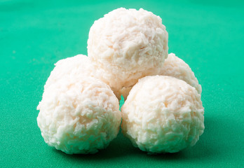 White coconut candy