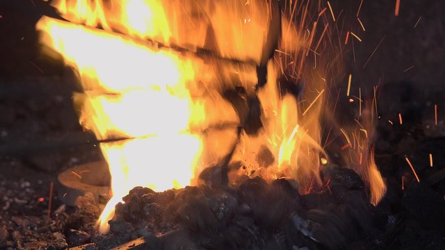 functional heating the metal to be able to forge 