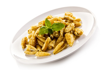 Pasta with pesto sauce