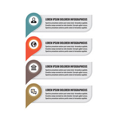 Infographic business concept - colored vertical vector banners. Location information banners. Infographic template. Infographics design elements.